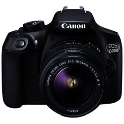 Canon EOS 1300D Digital SLR Camera With 18-55mm IS II Lens, HD 1080p, 18MP, Wi-Fi, NFC, 3 LCD Screen